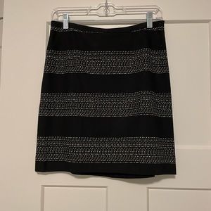 LOFT black and white skirt